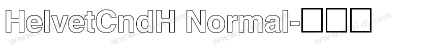 HelvetCndH Normal字体转换